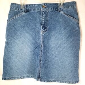 Route 66 Medium Washed Blue Jean Skirt Sz 16